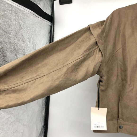 NWT Darling Fashions Tan Almond Marvels Canvas Neutral Lightweight Jacket size M - Picture 9 of 14